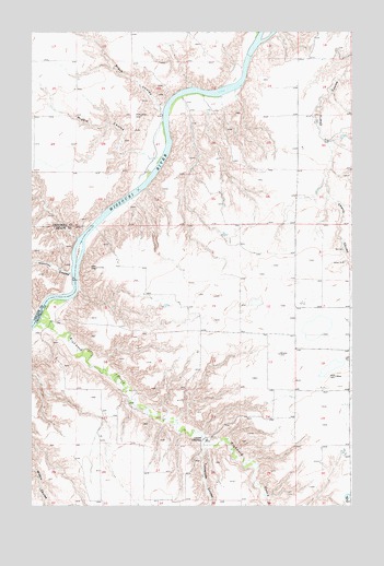 Lander Crossing, MT USGS Topographic Map