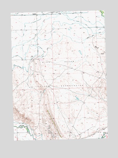 Lander NW, WY USGS Topographic Map
