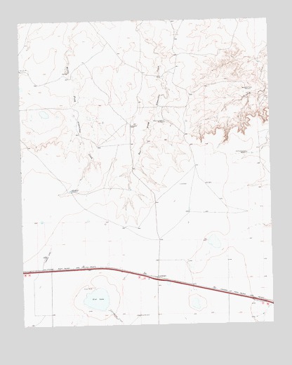 Landergin, TX USGS Topographic Map