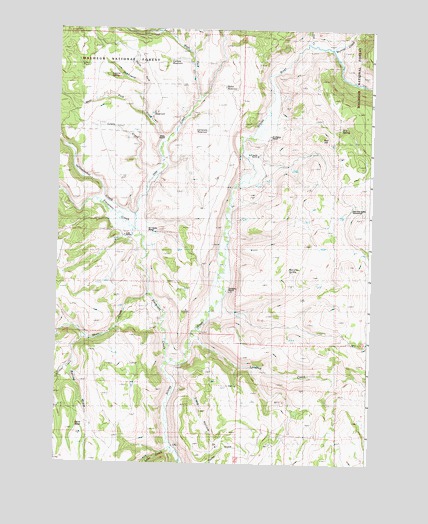 Landing Creek, OR USGS Topographic Map