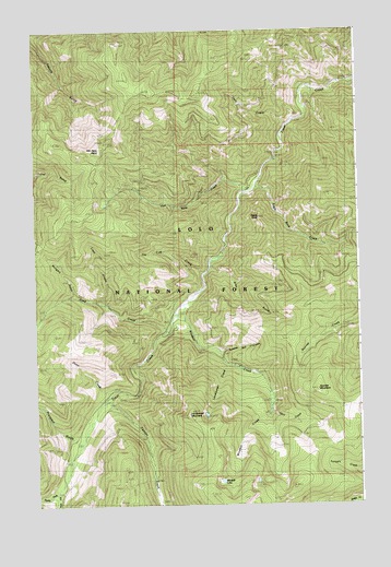 Landowner Mountain, MT USGS Topographic Map