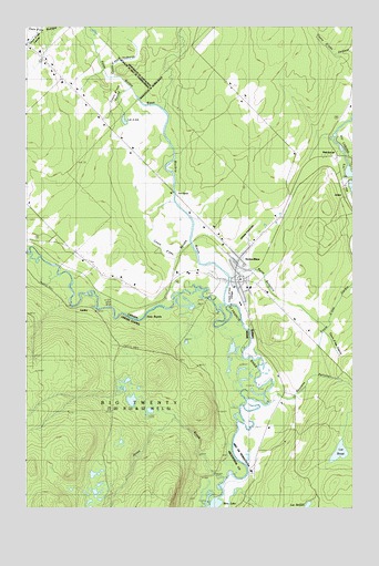 Landry, ME USGS Topographic Map