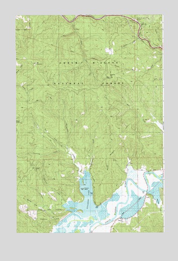Lane, ID USGS Topographic Map
