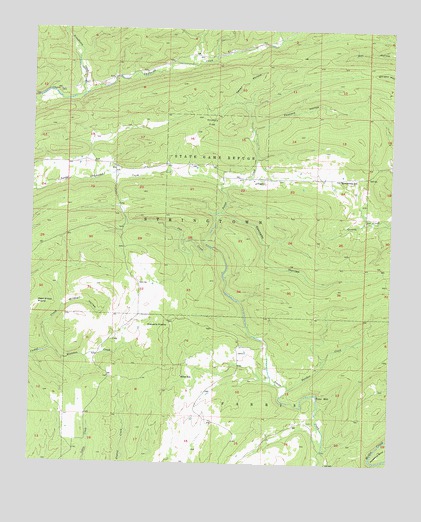 Lane NW, OK USGS Topographic Map