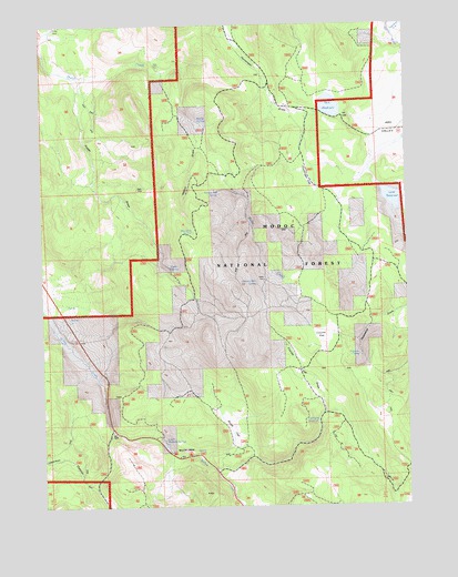 Lane Reservoir, CA USGS Topographic Map