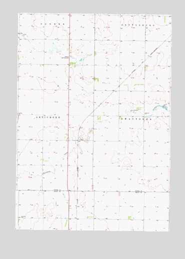 Agar NE, SD USGS Topographic Map