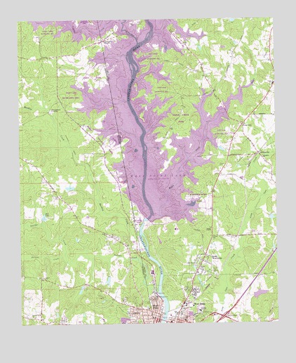 Lanett North, AL USGS Topographic Map