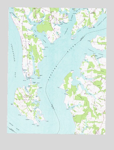 Langford Creek, MD USGS Topographic Map