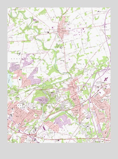 Langhorne, PA USGS Topographic Map