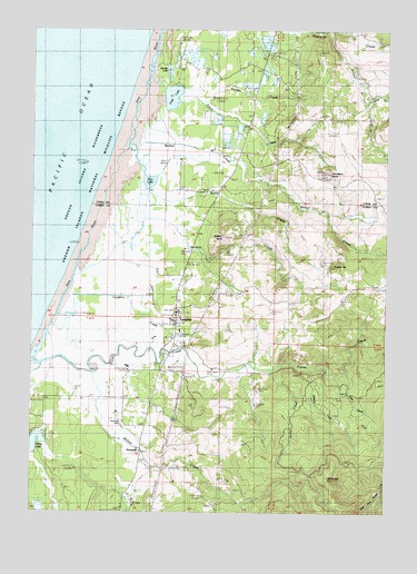 Langlois, OR USGS Topographic Map
