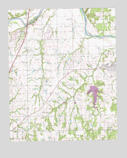 Langston, OK USGS Topographic Map