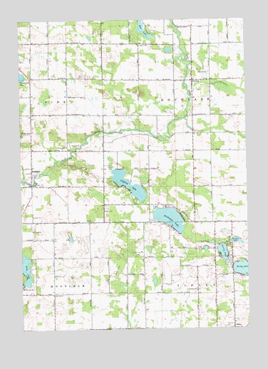 Langston, MI USGS Topographic Map
