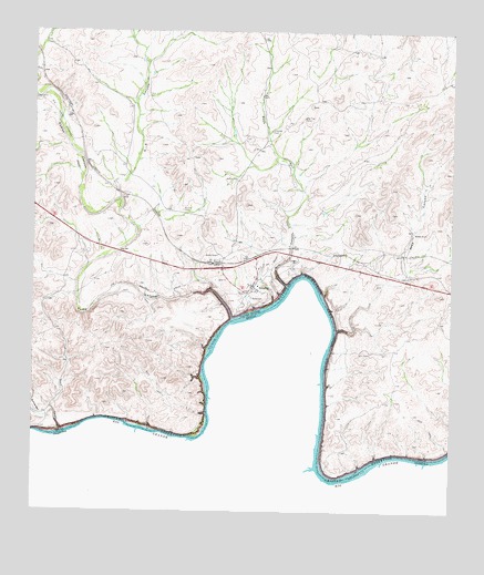 Langtry, TX USGS Topographic Map