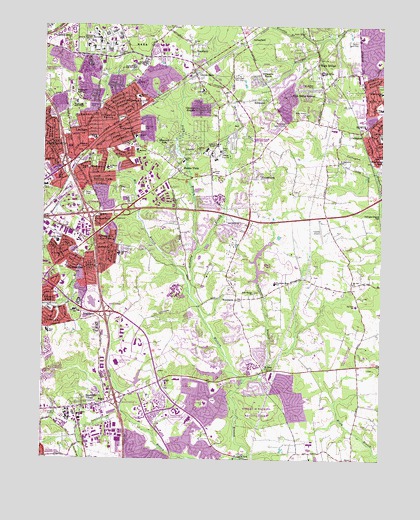 Lanham, MD USGS Topographic Map