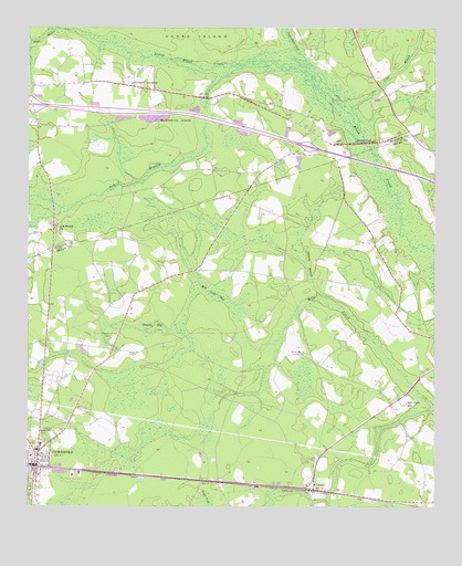 Lanier, GA USGS Topographic Map