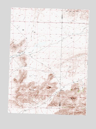 Lankin Dome, WY USGS Topographic Map