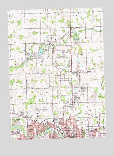 Lansing North, MI USGS Topographic Map