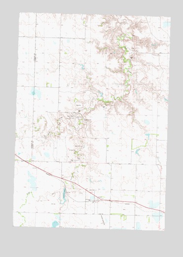 Lantry, SD USGS Topographic Map