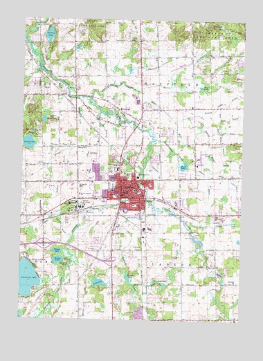 Lapeer, MI USGS Topographic Map