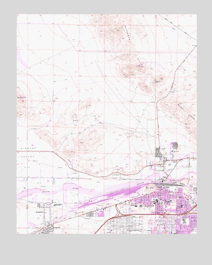 Barstow, CA USGS Topographic Map
