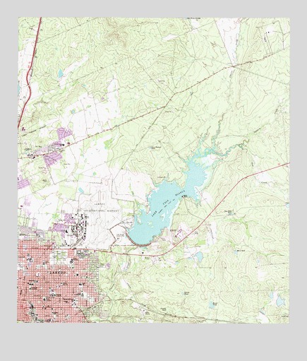 Laredo East, TX USGS Topographic Map