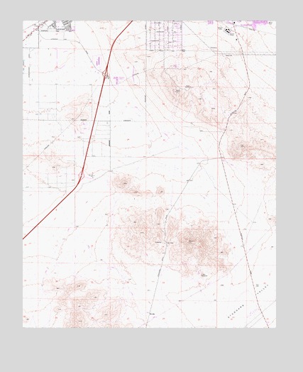 Barstow SE, CA USGS Topographic Map