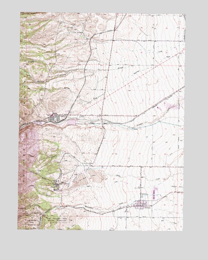 Copperton, UT USGS Topographic Map