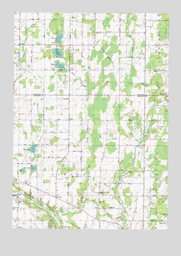 Larrabee, WI USGS Topographic Map