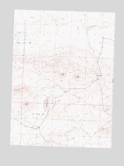 Larsen Knoll, WY USGS Topographic Map