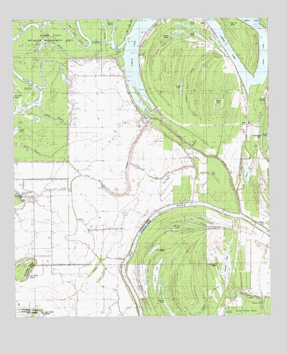 Larto Lake South, LA USGS Topographic Map