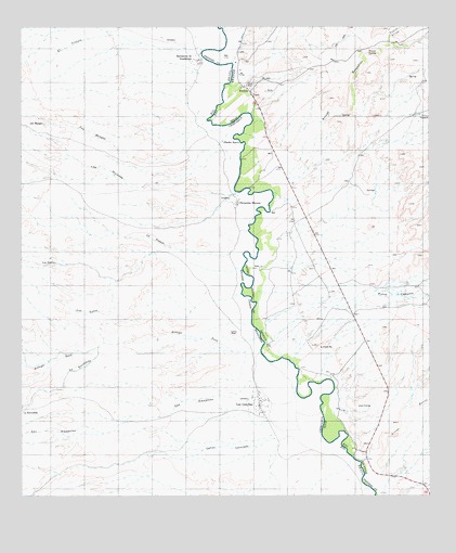 Las Conchas, TX USGS Topographic Map