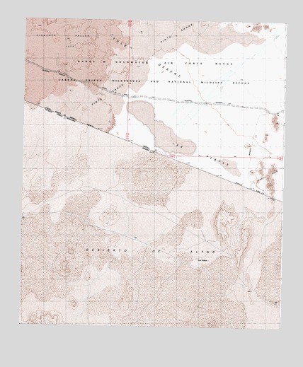Las Playas, AZ USGS Topographic Map