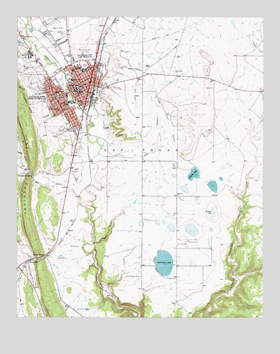 Las Vegas, NM USGS Topographic Map