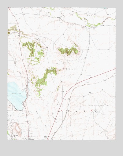 Las Vegas NW, NM USGS Topographic Map