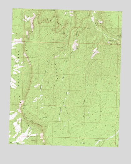 Last Chance Canyon, AZ USGS Topographic Map