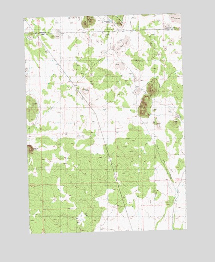 Last Chance Lake, OR USGS Topographic Map