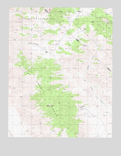 Last Chance Mountain, CA USGS Topographic Map