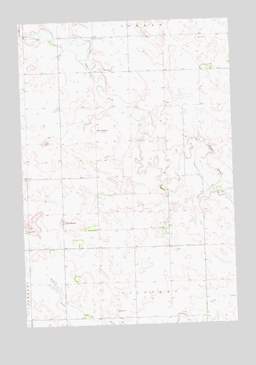 Barths Butte, ND USGS Topographic Map
