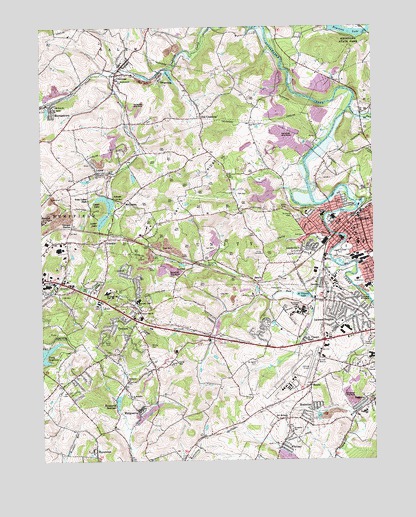 Latrobe, PA USGS Topographic Map