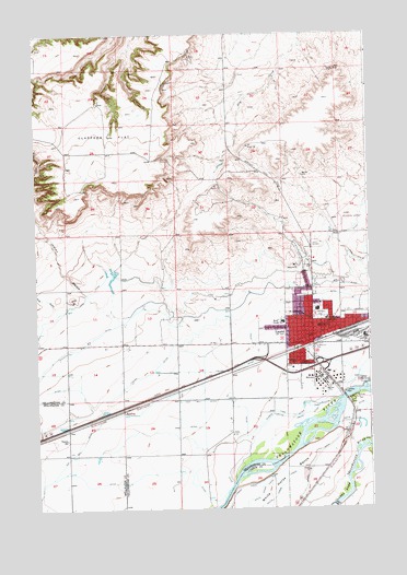 Laurel, MT USGS Topographic Map