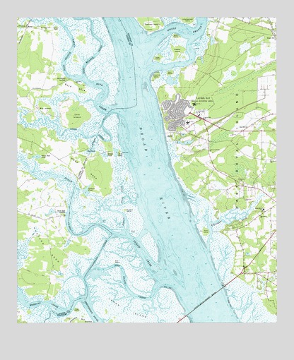 Laurel Bay, SC USGS Topographic Map