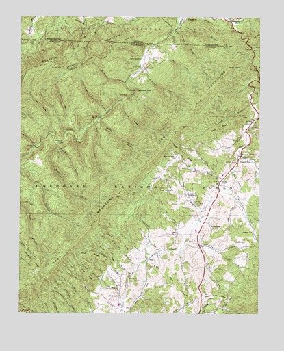 Laurel Bloomery, TN USGS Topographic Map