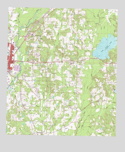 Laurel East, MS USGS Topographic Map