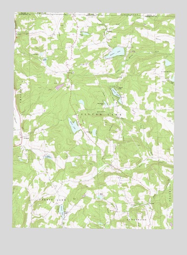 Laurel Lake, PA USGS Topographic Map