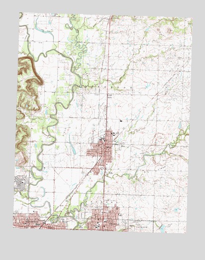 Bartlesville North, OK USGS Topographic Map