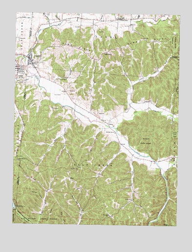 Laurelville, OH USGS Topographic Map