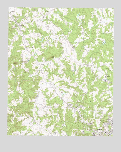 Laurens North, SC USGS Topographic Map