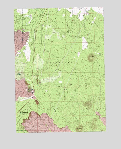 Lava Butte, OR USGS Topographic Map