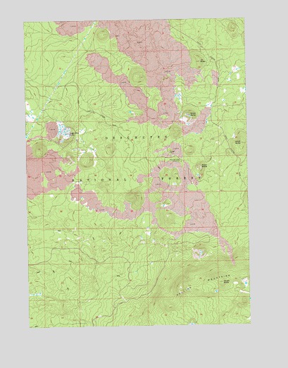 Lava Cast Forest, OR USGS Topographic Map