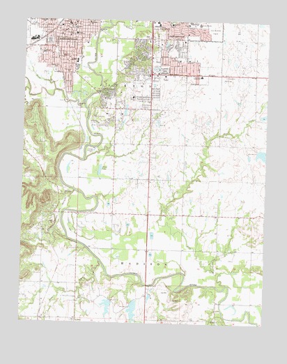 Bartlesville South, OK USGS Topographic Map